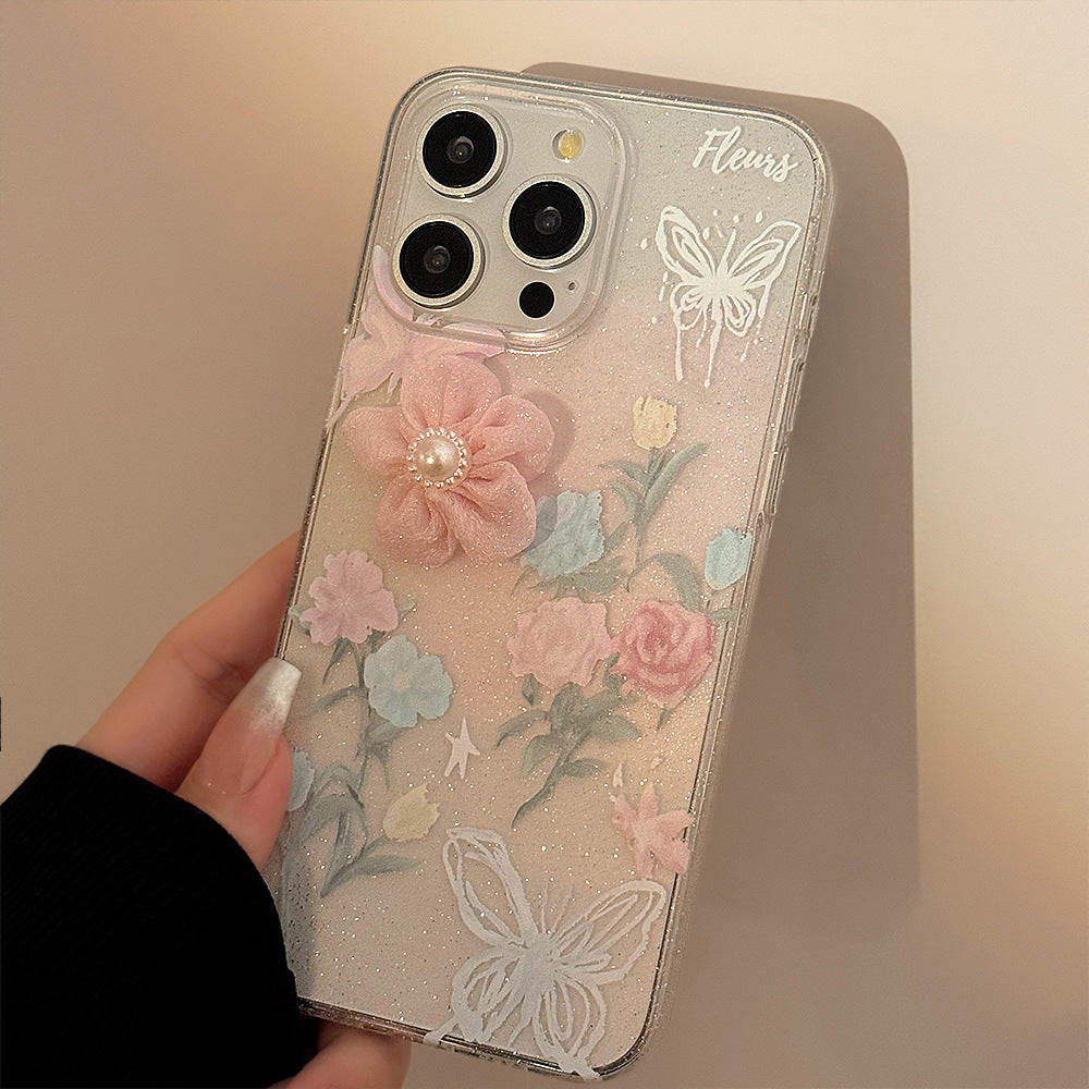 Custodia telefono rose 3D