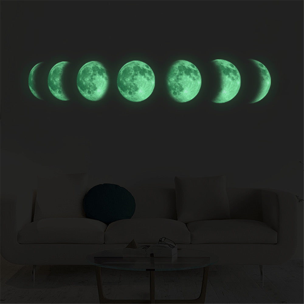Adesivo murale Luna Fosforescente