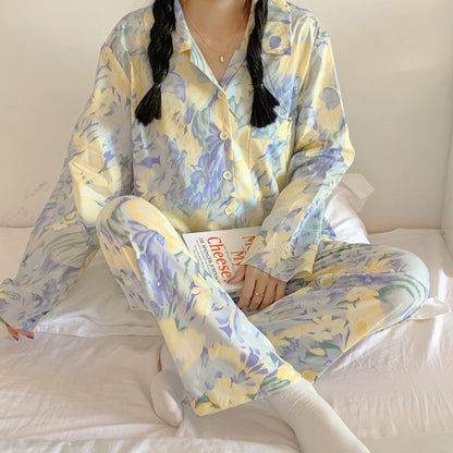 Cardigan stampa fiori vintage
