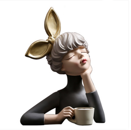 Decorazione ragazza bolle