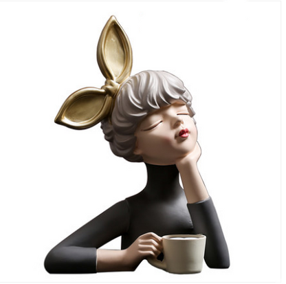 Decorazione ragazza bolle