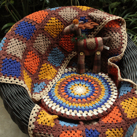 Coperta lana uncinetto