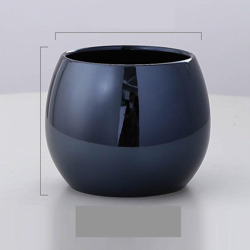 Vaso in ceramica cromato
