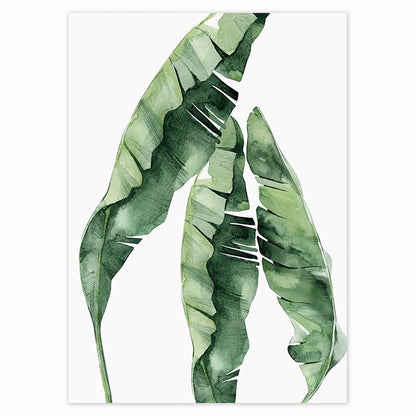 Adesivo murale Piante tropicali verdi