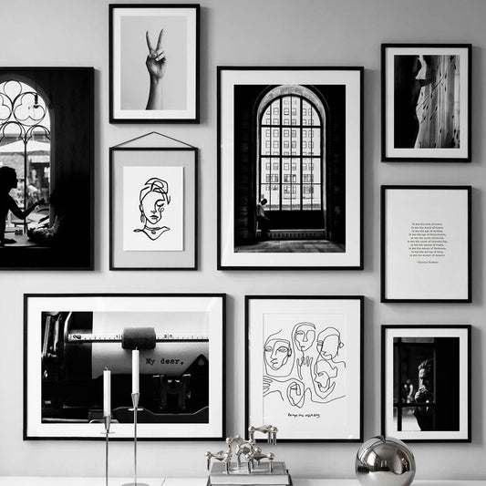 Poster Disegni vari in bianco e nero