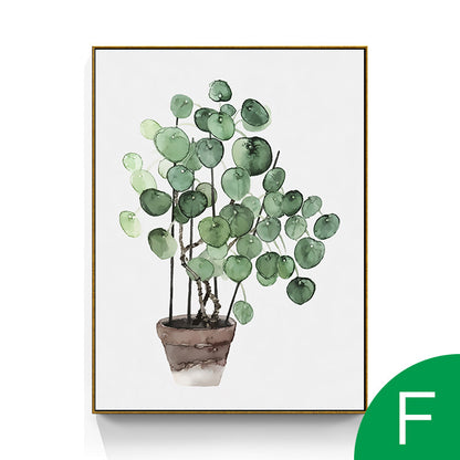 Quadro foglie verdi