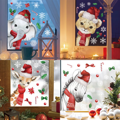 Adesivo animali natale