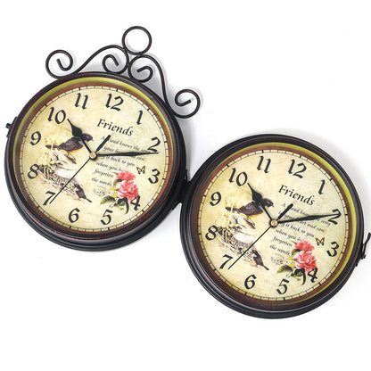 Orologio da parete Uccelli steampunk ramo