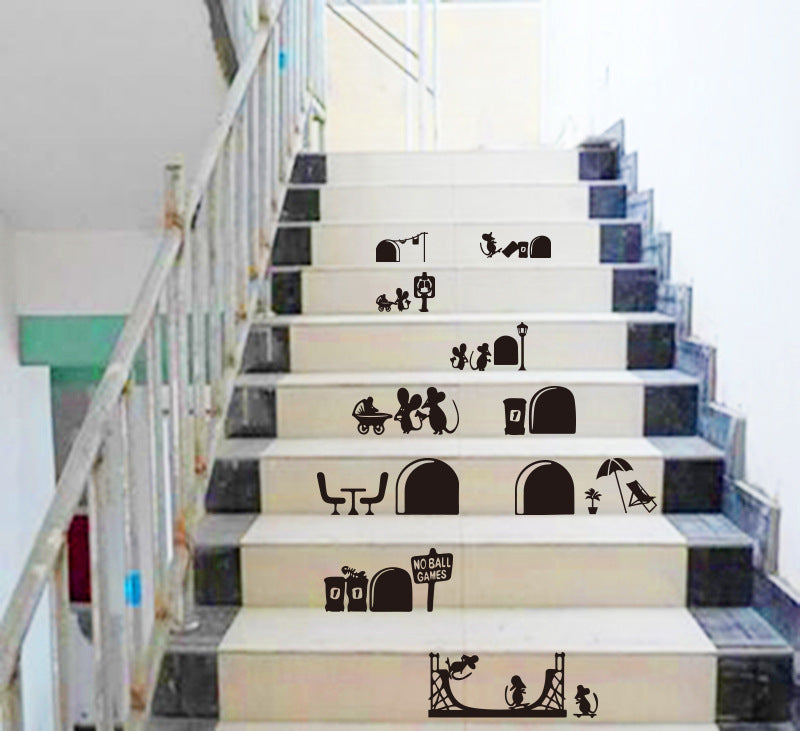 Adesivo Murale Famiglia di Topi