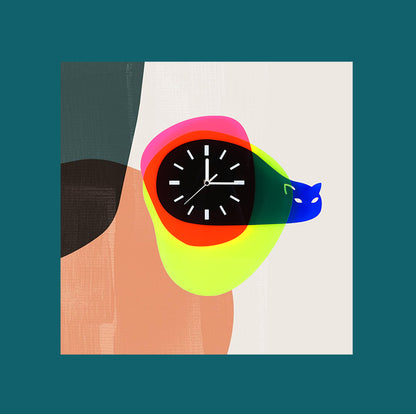 Orologio da parete Geometria art déco