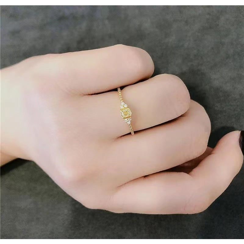 Anello Citrino Naturale