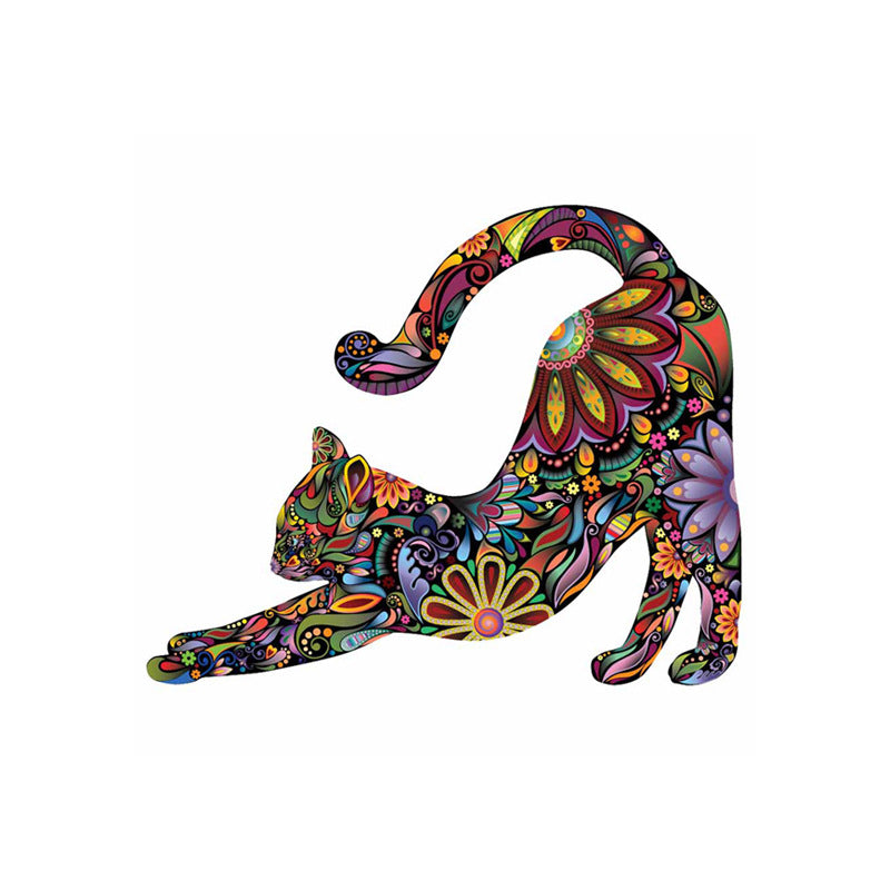Sticker murale gatto mandala