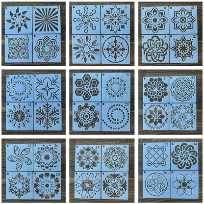 Stencil mandala