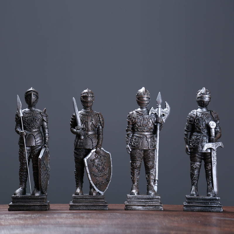 Statuetta guerriero ferro