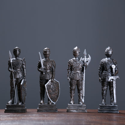 Statuetta guerriero ferro