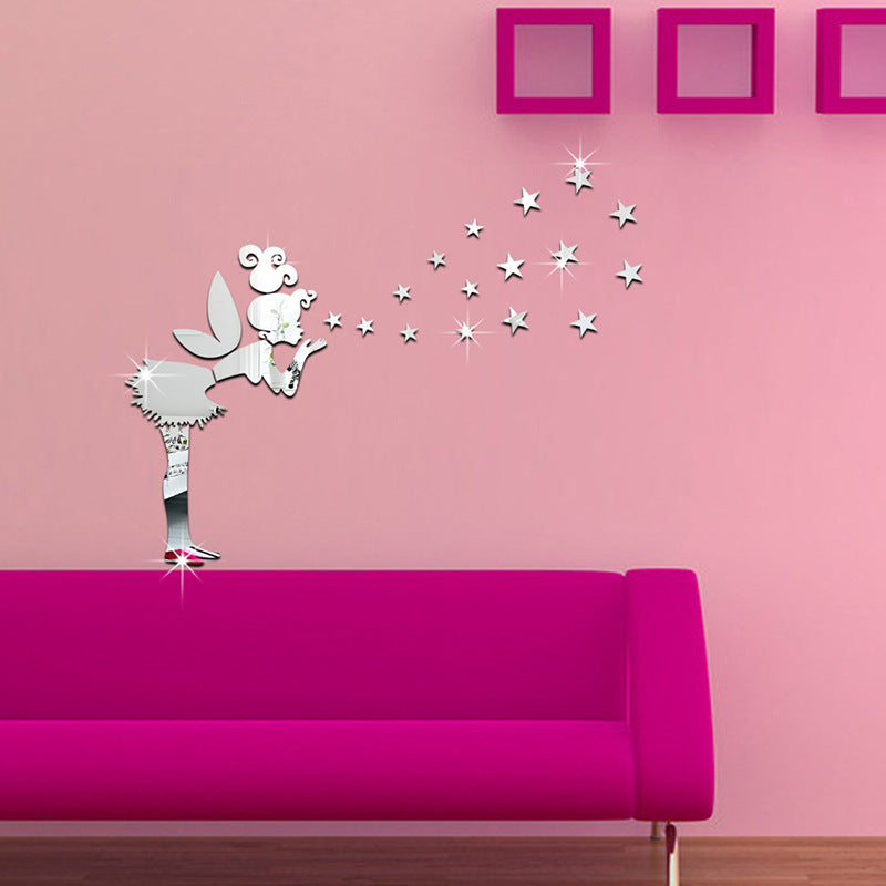 Sticker murale specchio stella