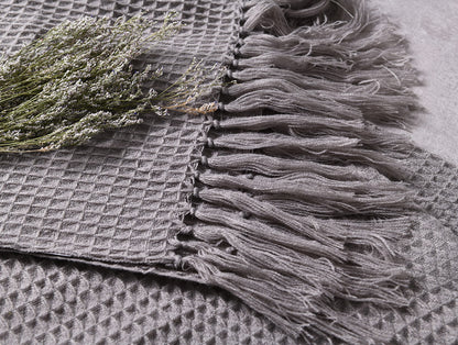 Coperta grigia piccola rilievo