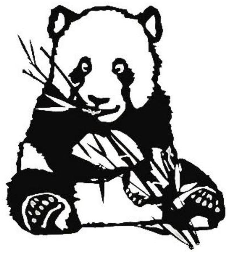 Adesivo murale panda