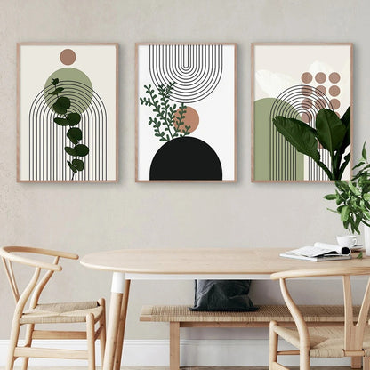 Quadro astratto piante