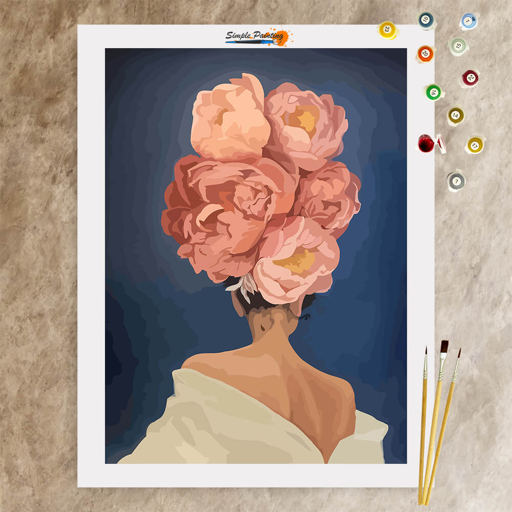 Quadro Donna Fiori