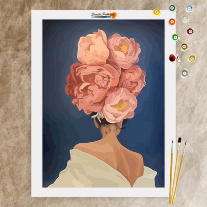 Quadro Donna Fiori