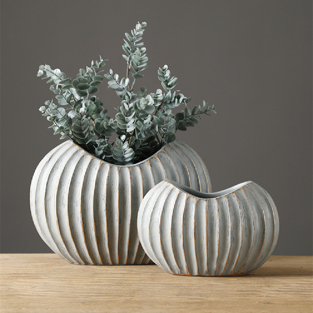 Vaso ceramica bianca
