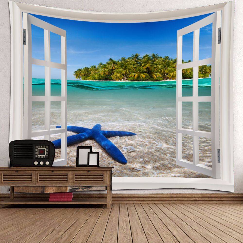 Tappezzeria stella marina blu