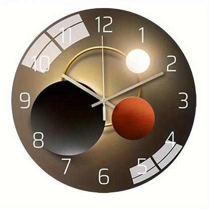 Orologio da parete Luna sole dorato