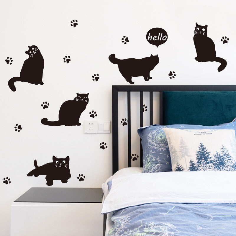 Sticker gatto nero
