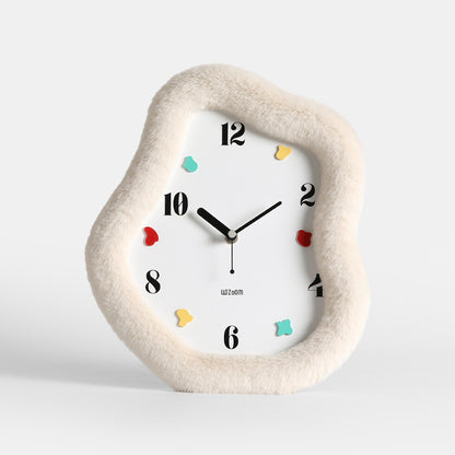 Orologio da parete Cornice tessuto naturale