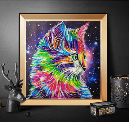 Quadro diamanti gatto