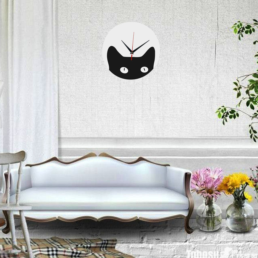 Orologio da parete Gatto nero