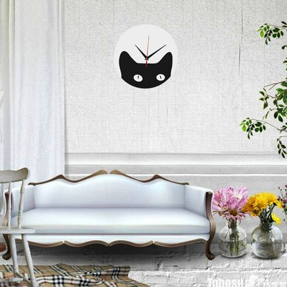 Orologio da parete Gatto nero