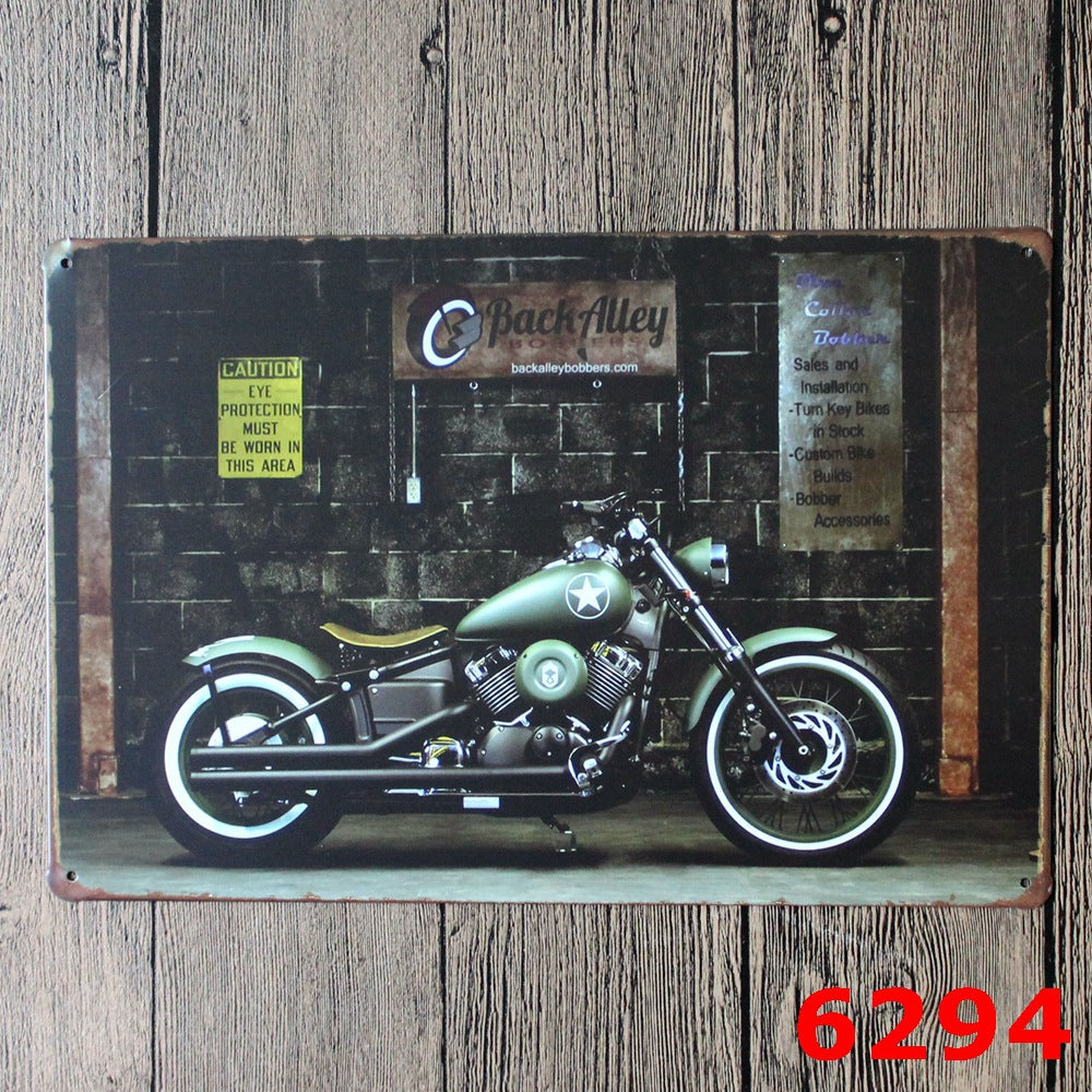 Targa in metallo Motociclette vintage