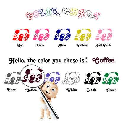 Adesivo murale Guida interattiva dei colori