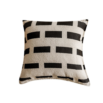 Federa jacquard bianco nero