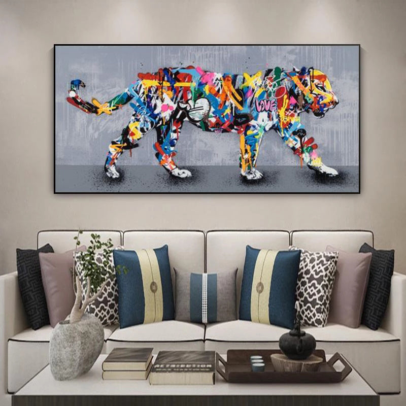Quadro Tigre Street Art
