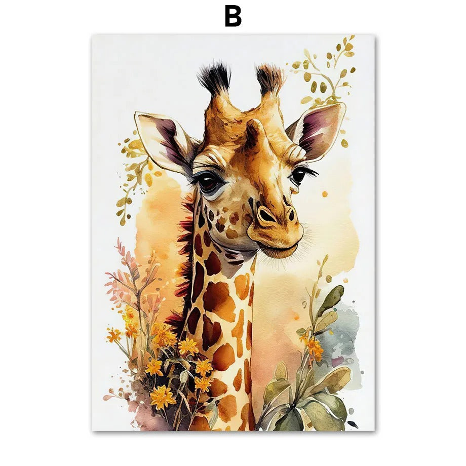 Quadro animali per cameretta