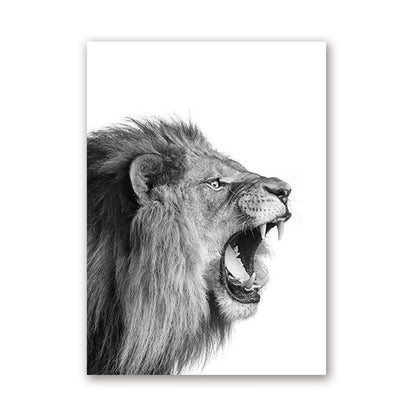 Tela animale bianco e nero