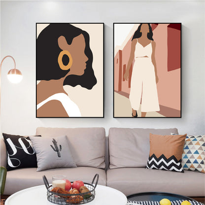 Quadro ragazza retrò