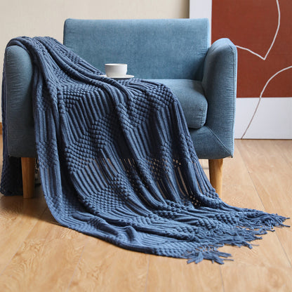 Coperta divano in maglia
