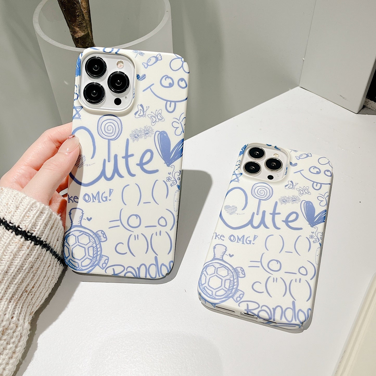 Custodia telefono plastica dipinta