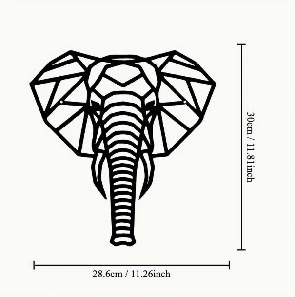Decorazione metallica elefante