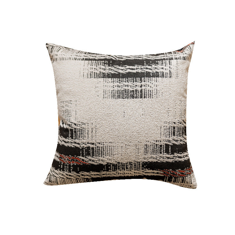 Federa jacquard bianco nero