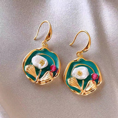 Orecchini Perla Fiori