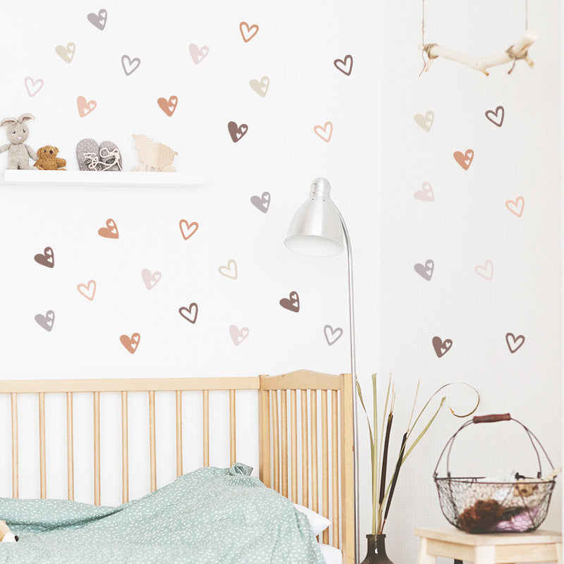 Adesivo cuori boho
