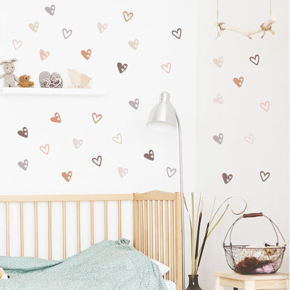 Adesivo cuori boho