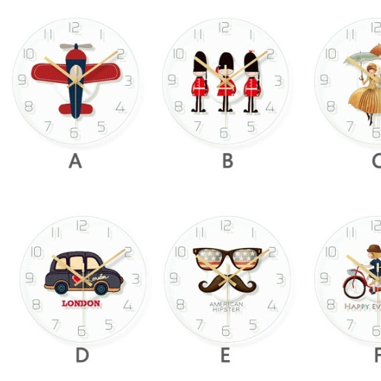 Orologio da parete Decorativi con motivi tematici