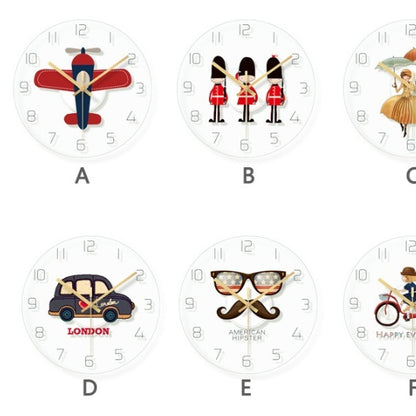 Orologio da parete Decorativi con motivi tematici