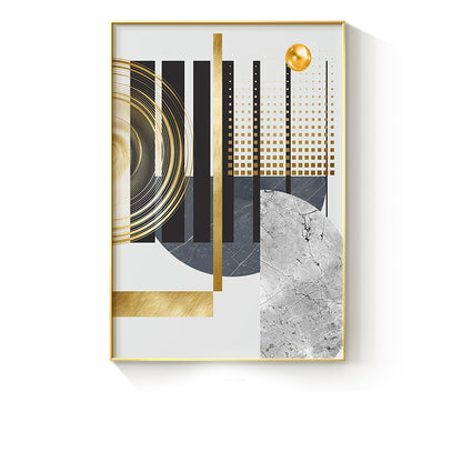 Quadro geometrico dorato